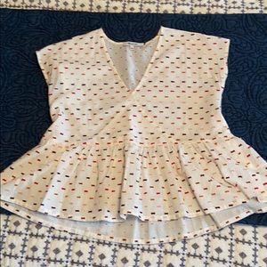 Madewell Woven Peplum Top